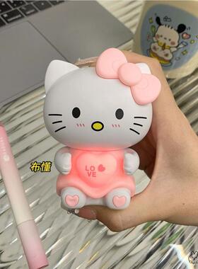 七夕礼物情人节比心KT猫会说iloveyou爱心发光玩具表白凯蒂猫