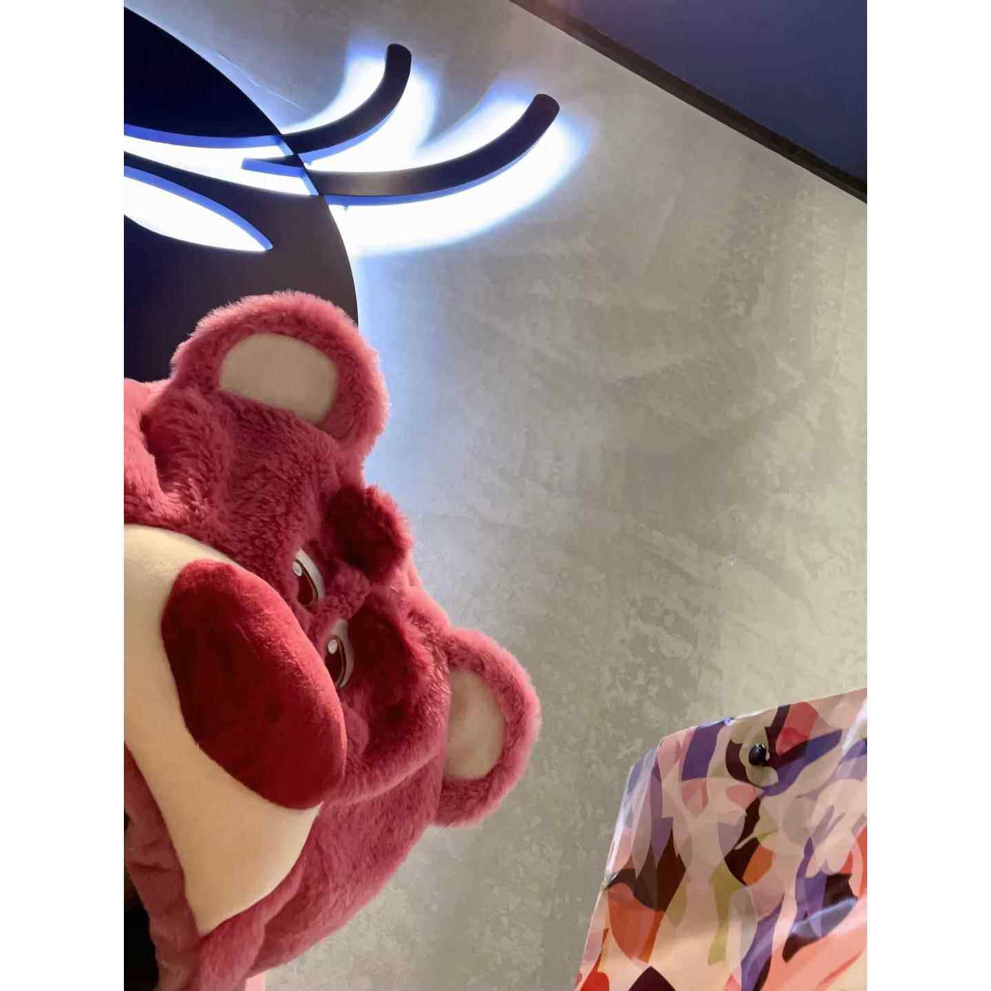 草莓熊连帽靠枕戴帽U型枕动漫卡通午睡旅行帽女款靠枕脖子护颈枕,淘宝优惠券,粉丝福利购,淘宝优惠卷