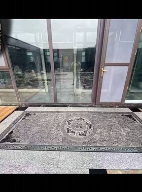 石雕青石浮雕门口祥云台阶石园林中式庭院踏步五福地雕影壁浮雕花
