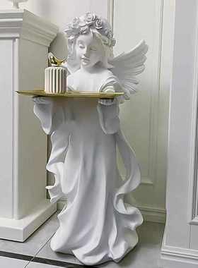 hot创意爱丽丝大型落地摆件客厅托盘软装饰乔迁新居高级感北欧风