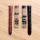 Pu leather watch strap litchi pattern bamboo pattern simulated leather strap 14/16/18/20/22/24mm bracelet