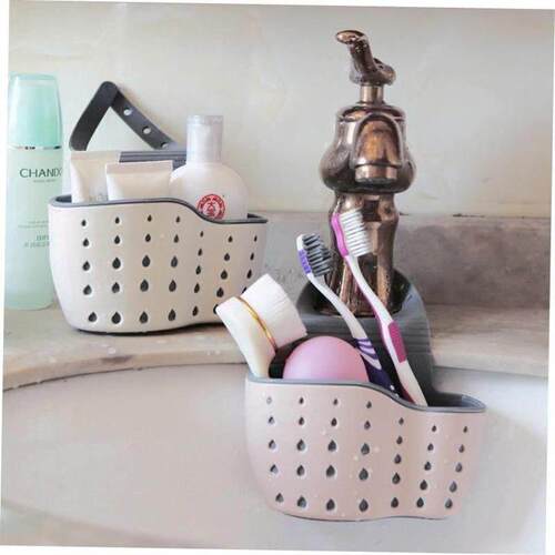 Sink Shelf Soap Sponge Drain rack Kitchen Organizer Holder - 图1