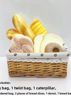 样板房厨房软装摆件装饰品彷真面包摆设道具陶瓷展厅家居饰品陈设