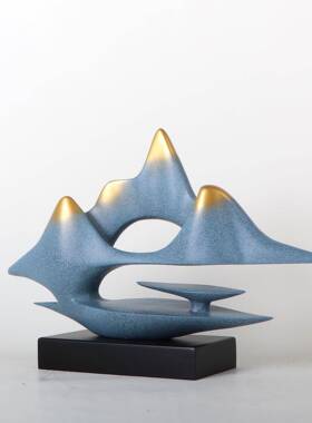 新中式创意云山摆件客楼电视厅柜售玄关博古架桌面MC-TY-55假山软