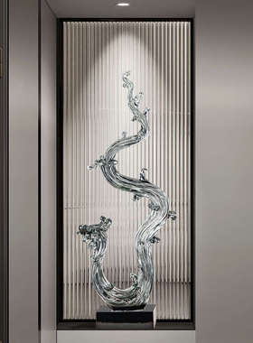 风生水起客厅装饰龙凤呈祥摆件办公室入门玄关高级感电视柜工艺品