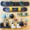 Hole board partition simple wooden board living room entrance wall hanging partition storage rack background wall simple display storage wall