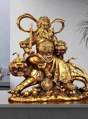 吴财神赵公明佛像摆件骑财神招财进宝和镇宅客厅佛寺佛像供奉佛像