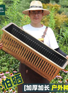 特大号长方形花盆加厚塑料长条种植箱室内阳台种菜荷花睡莲盆
