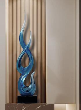 现代轻奢玄关柜入户正对门摆件办公室客厅高级感艺术品家居装饰品