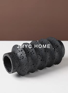 2020复古意式树花脂插花瓶摆茶几干餐桌吧台桌面器装饰品样板件间