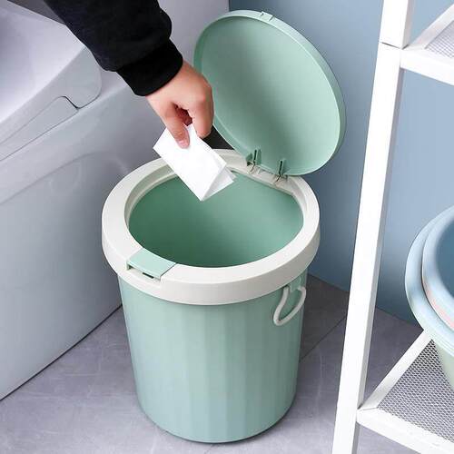 Garbage can toilet trash can kitchen Dustbin with cover bin - 图1
