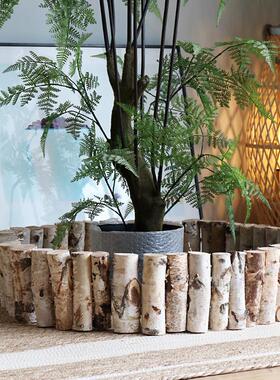 桦木小栅栏小篱笆装饰摆饰场景围栏隔断落地造景道具户外庭院花园