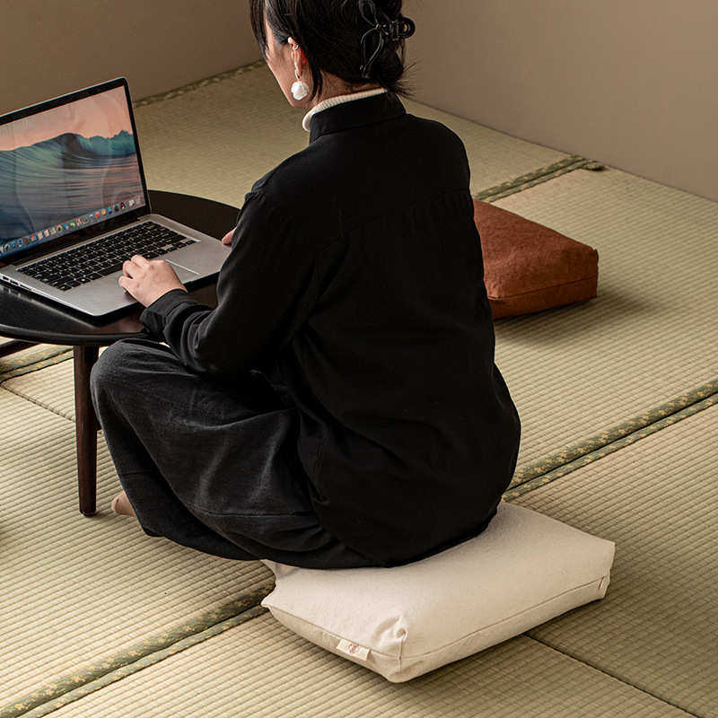 日式打坐垫冥想荞麦壳帆布T形蒲团透气禅修垫加厚瑜伽静坐垫专用,淘宝优惠券,粉丝福利购,淘宝优惠卷