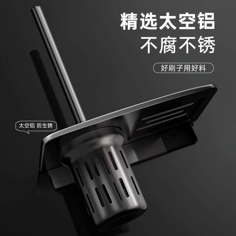 Bathroom toilet perforated anti-odor toilet toilet brush holder