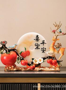 创意麋鹿高档轻奢摆件家用客厅家居装饰品入宅新居玄关酒柜礼品