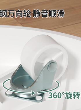 可移动花盆托盘万向轮圆形加厚加固多动能塑料静音隐藏式储水底托