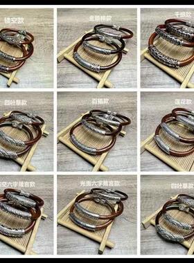 男女款木手镯国风小众云南鸡血藤手镯木镯复古饰品正宗首饰新款