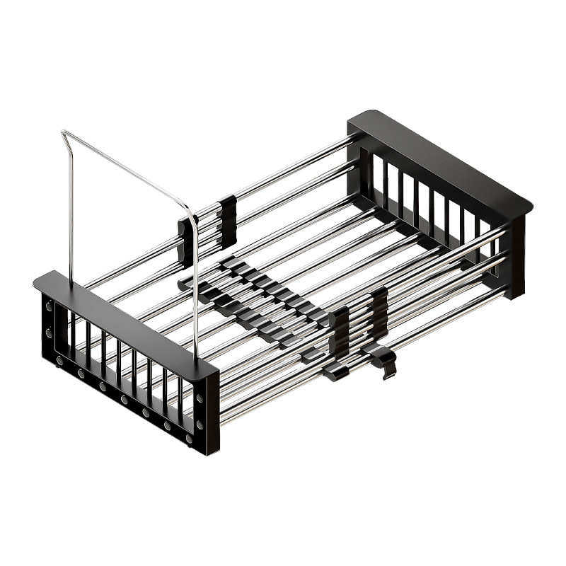 不锈钢厨房水槽置物架水池抹布架碗筷果蔬沥水篮碗碟收纳架可伸缩,淘宝优惠券,粉丝福利购,淘宝优惠卷