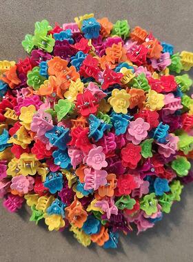 50Pcs Girls Cute Colorful Hair Clips Flower Star Small Hair