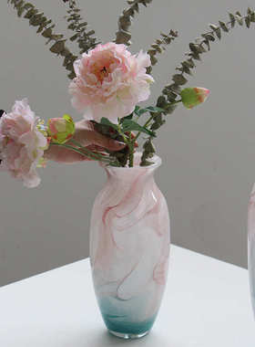 现代简约水墨画手工花瓶艺术摆件玄关餐桌装饰客厅插花花器样板间