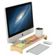 Minyi solid wood computer monitor heightening bracket keyboard storage bracket multi-function desktop storage box base