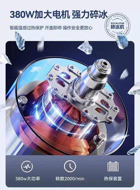 碎冰机商用摆摊打冰沙刨冰奶茶店破冰制绵绵冰机器家用小型