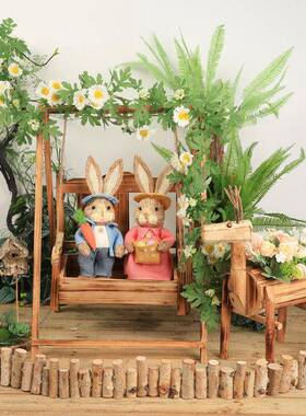 秋千花架空中吊饰庭院摆件幼儿园走廊教室装饰田园自然角环创材料