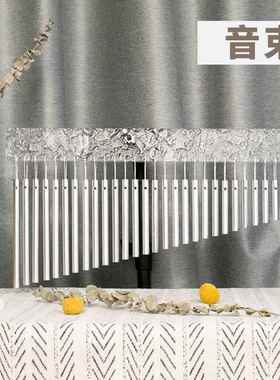 高档梵木果品打正击乐2器风铃乐队伴排奏演出7音束铃天籁之音