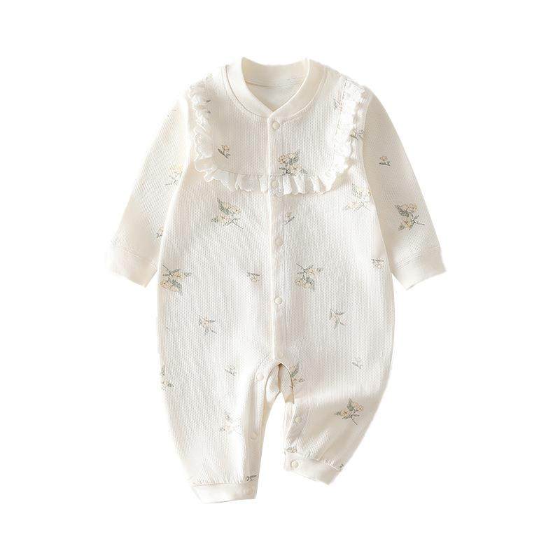 婴儿连身衣春秋A类纯棉无骨新生女宝宝对开外穿哈衣爬服安阳童装,淘宝优惠券,粉丝福利购,淘宝优惠卷