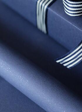 wrapping paper men 礼物包装纸纯色男生 gift wrap 包装纸深蓝色