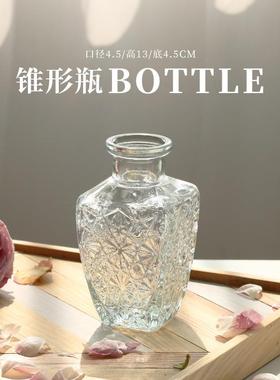 ins马德里透明装饰花瓶装饰摆件