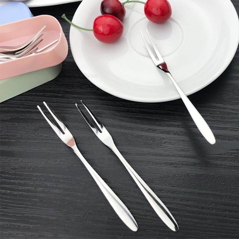 蛋糕叉水果叉不锈钢套装创意可爱儿童304欧式叉子家用水果签果插