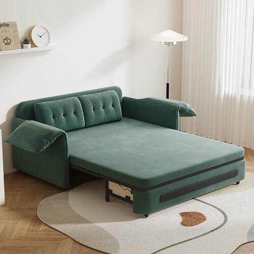 多功能沙发床可折叠两用小户型客厅单双人网红款阳台伸缩大耳朵款 - 图0