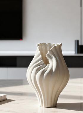 侘寂风手工花瓶民宿样板间办公室客厅玄关桌面艺术花器摆件送礼