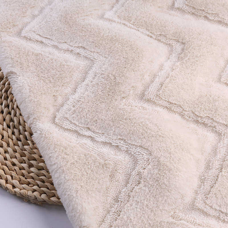 2024新品3D兔毛提花毛绒布家纺鞋材服装时尚面料,淘宝优惠券,粉丝福利购,淘宝优惠卷