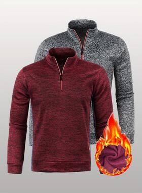K 56560 Men's Zip Neck Pullover 拉链针织衫