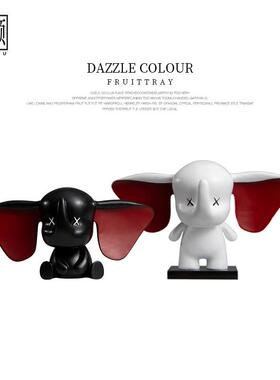 电视柜摆件网大红客M799象雕样塑板间厅创意家居软装饰品简约现代