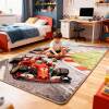 Children's Floor Mat Boys Bedside Blanket Children's Car Carpet Racing Bedside Blanket Children's Bedroom Carpet