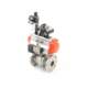 Switch high temperature Q641F-16P stainless steel flange signal feedback cut off AT pneumatic soft seal ball valve bidirectional