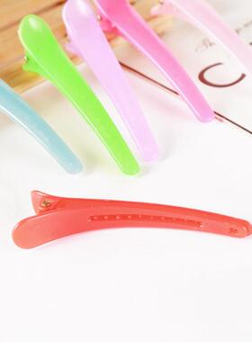 Jelly-colored minimalist hair clips, pointy jaw clips, fish