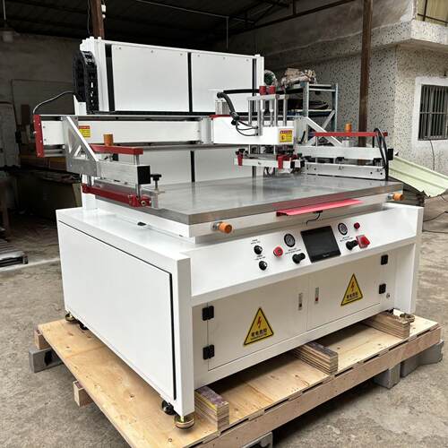 立式半自动丝印机90140手机面板塑料制品硅脂涂覆机印刷设备 - 图0