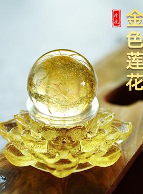 财源滚滚时来运转流水生财摆件循环水聚宝盆摆件送礼风水轮转运球