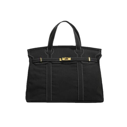 40 Large Capacity Soild Color Boatkin Bote Tote Canvas Bag - 图3