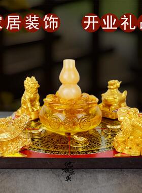 蟾聚财阵葫貅芦龙龟金貔麒麟罗盘聚宝盆招室财家居店铺办公tb-815