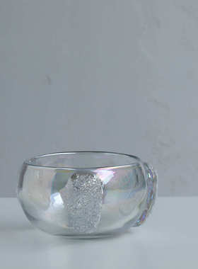 简约轻奢渐变透明琉璃加厚玻璃花瓶客厅电视柜插花软装样板房摆件