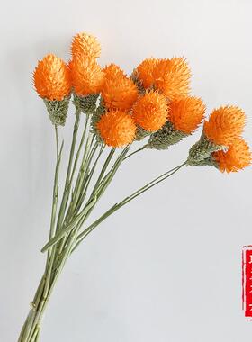 草莓果干花 草莓球混合花束diy插花配材千日红干花花束小清新家居