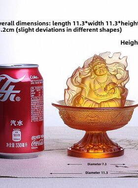 琉璃水供五路财神像摆件家用佛堂寺庙供奉佛具用品五姓黑财神摆设