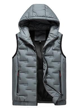 E 25373 Men's Hooded Thickened Vest 士连帽马甲
