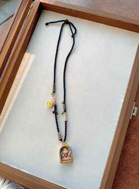 原创 扎基拉姆唐卡手工编织新中式项链