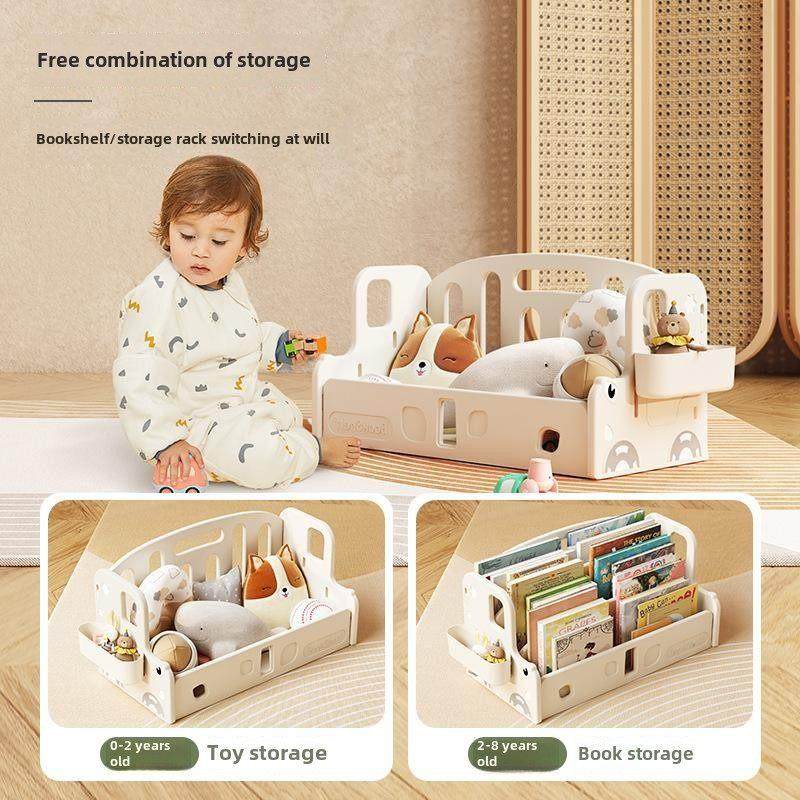 哈比树儿童书架图画书书架阅读移动玩具收纳车婴儿书架简易收纳架,淘宝优惠券,粉丝福利购,淘宝优惠卷